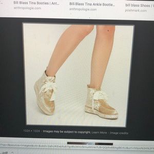 Bill Blass Velvet Platform Anthropologie booties